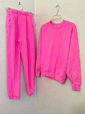 GAP Hot Pink Sweat Set Extra Small